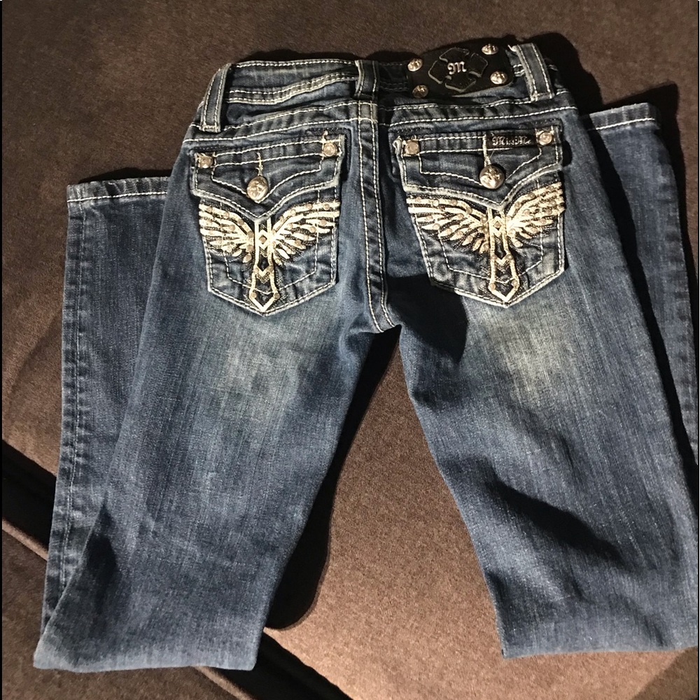 POOS-SOLD Girls Size 7 Miss Me’s Full Length